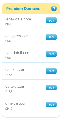 Premium domains box