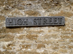 Tradtional High Street sign