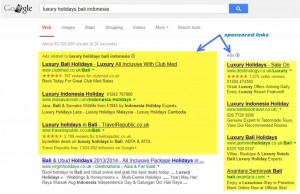 Google Adwords example