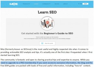 Learn SEO from the experts
