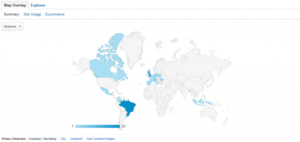 Google Analytics Map Overlay