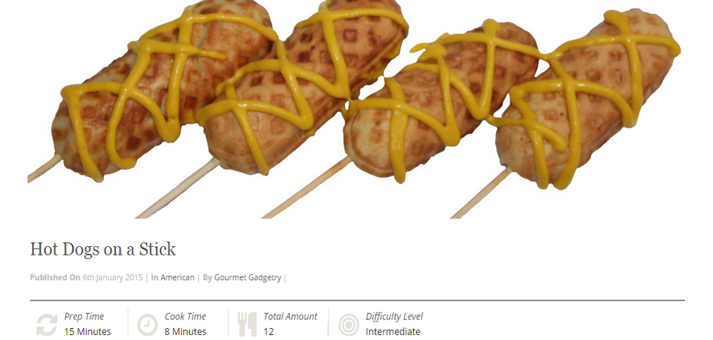 Hot Dogs on a stick recipe