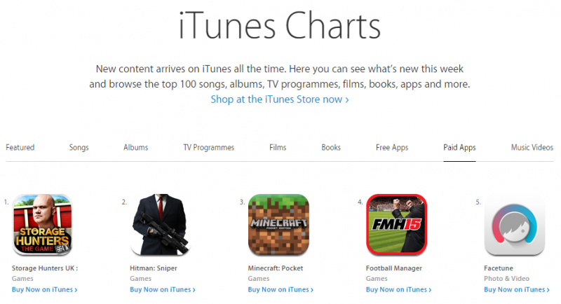 Storage Hunters The Game iTunes Chart
