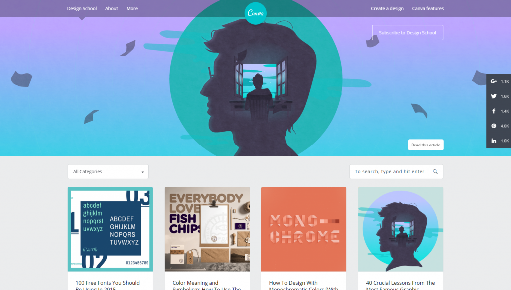 Canva also has a design course