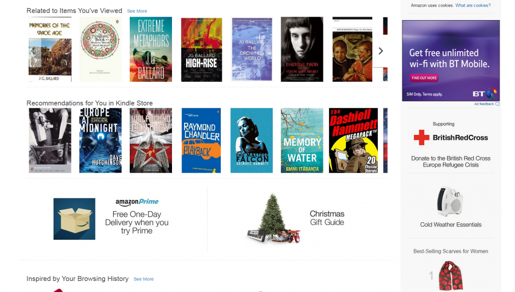 amazon personalisation example