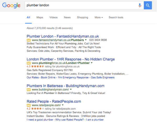 how does google paid search work