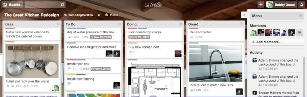 Trello in action