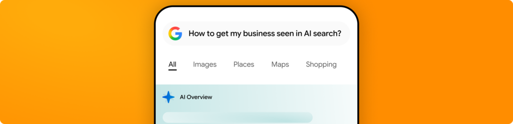 How do i get my business to show in AI search overviews