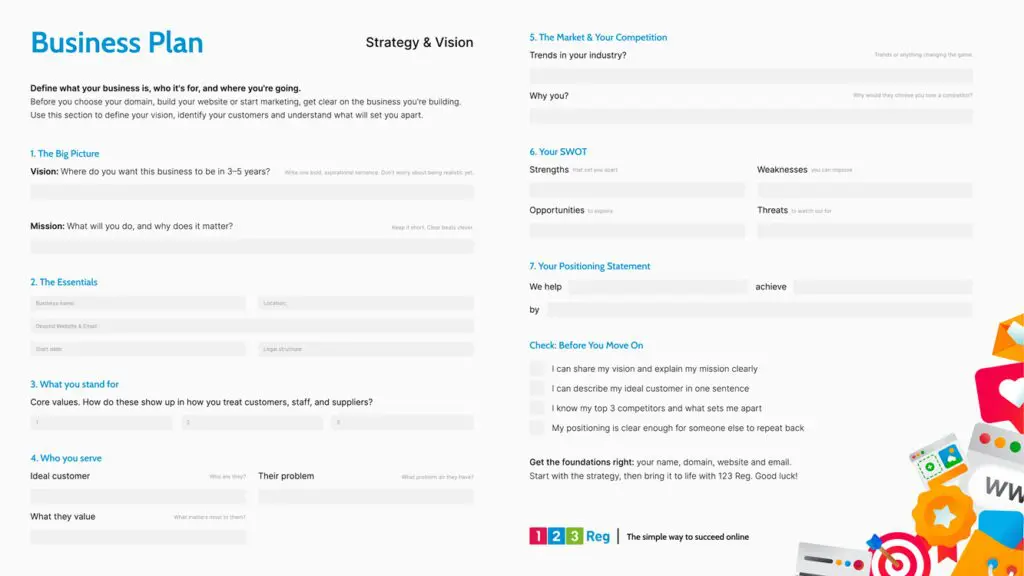 123 Reg Business Planner