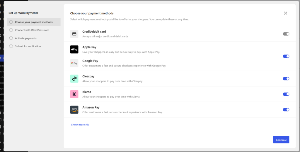 WooCommerce Payment Methods