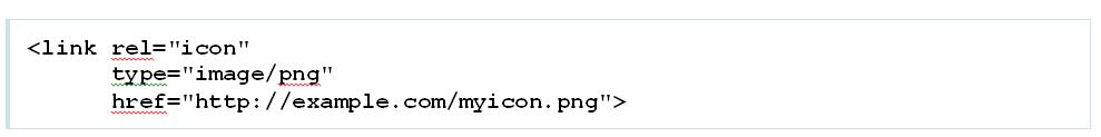 code for favicon