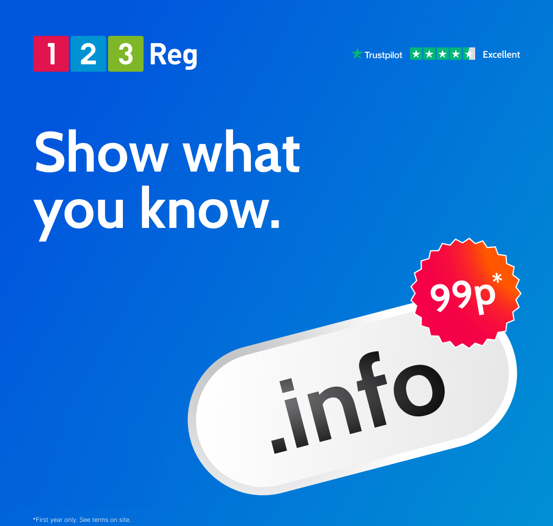 Show what you know with the .info domain