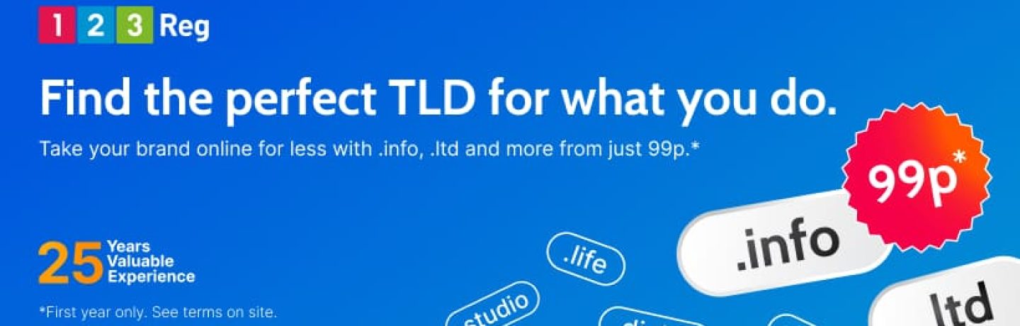 Find great domains, including .info and .ltd, from only 99p!