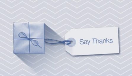Facebook Say Thanks