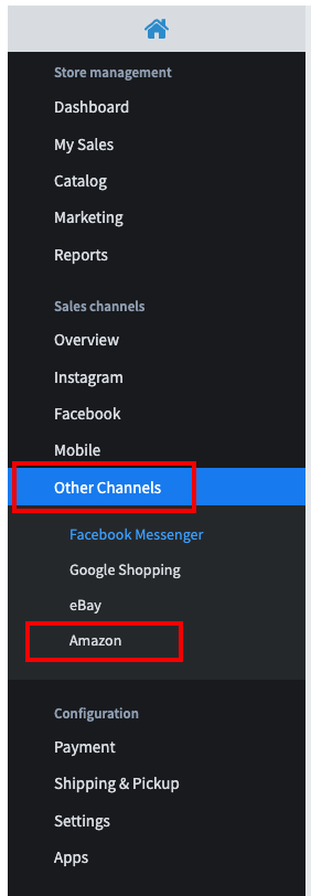 02 - Ecommerce menu and other channels