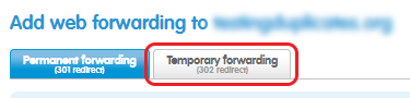 Select Temporary Forwarding
