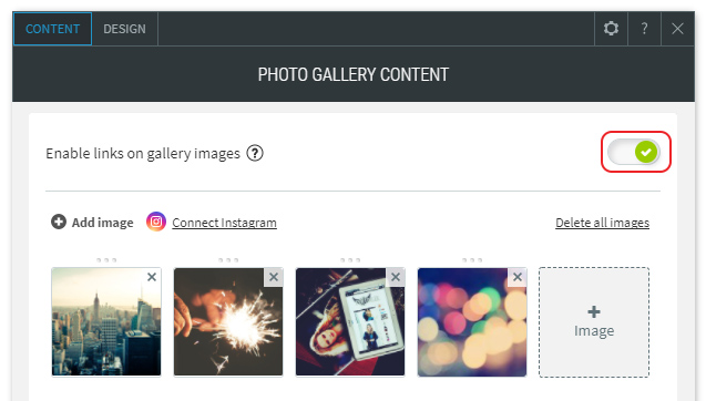 Enable links on gallery images