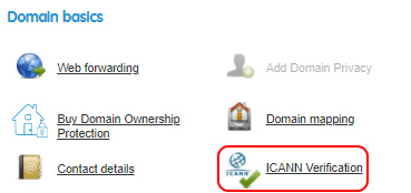 Select ICANN Verification