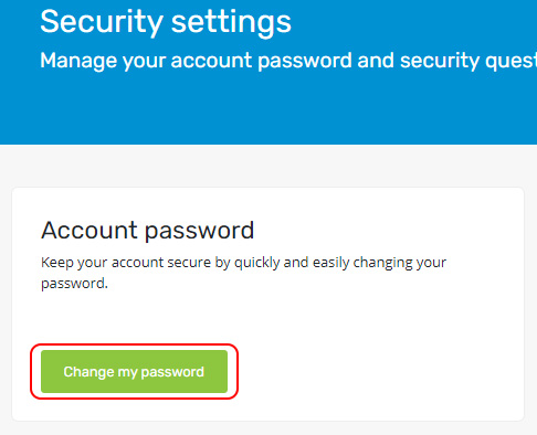 Select Change my password