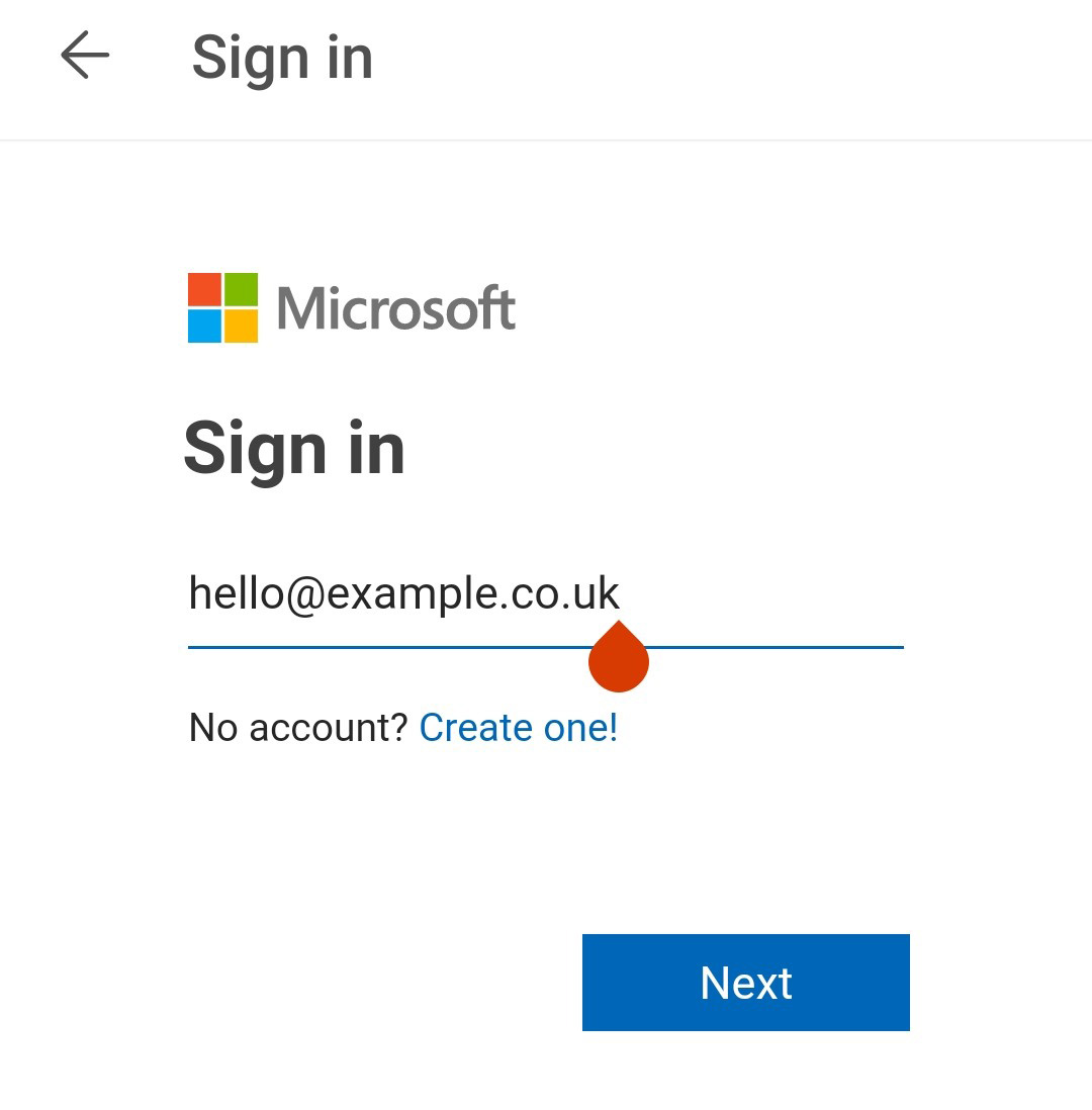 Sign in to account