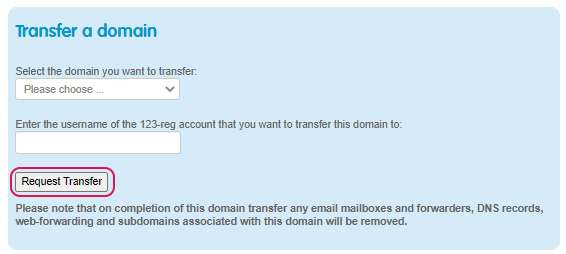 Transfer domain
