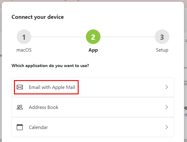 Select Email with Apple Mail