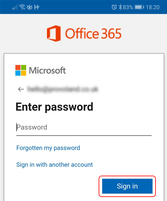 Enter password