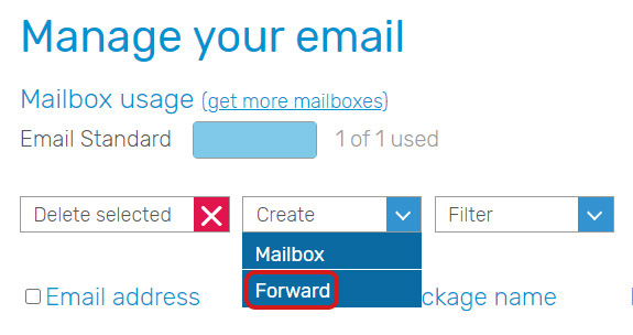 Email Forwarding