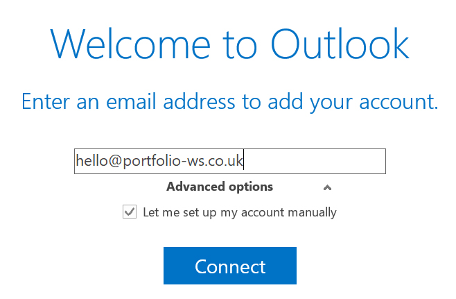 cannot set up gmail in outlook 2016