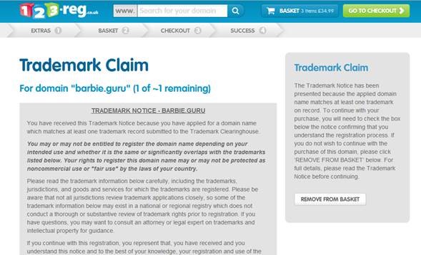 Trademark Infringement Website Domain Name