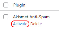 Activate Plugins