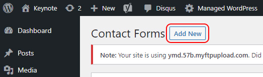 Add new Contact Form