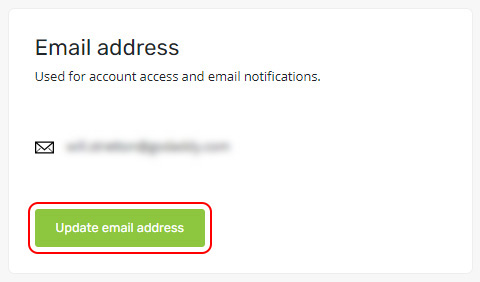 1-Select Update email address