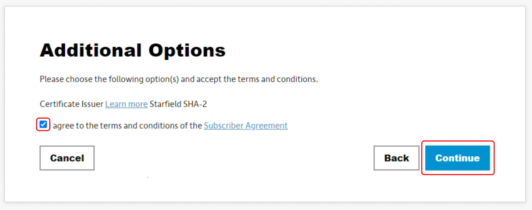 Agree to Subscriber Agreement