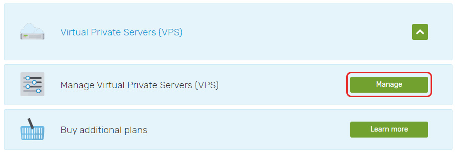 Manage VPS