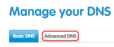 Select Advanced DNS