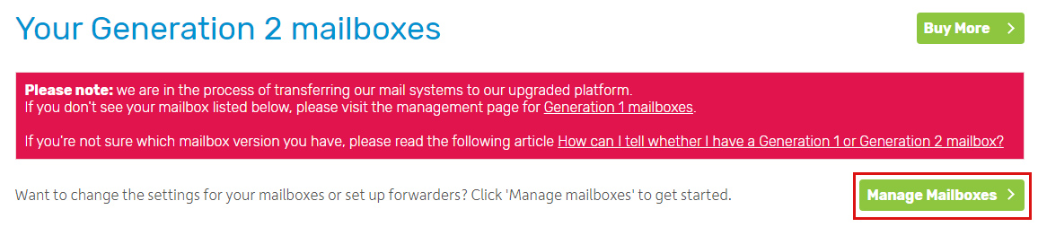 Click Manage mailboxes