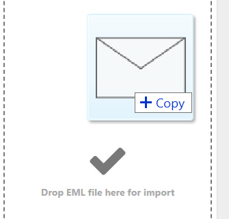 Drag and drop emails