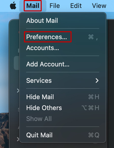 Select Preferences